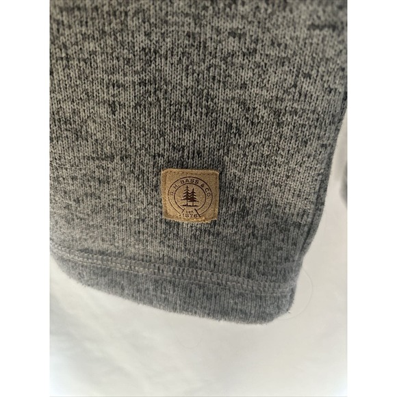 G.H. Bass & Co. Mens Size Medium 3 Button‎ Pullover Gray Sweatshirt EUC A7 - Picture 3 of 5